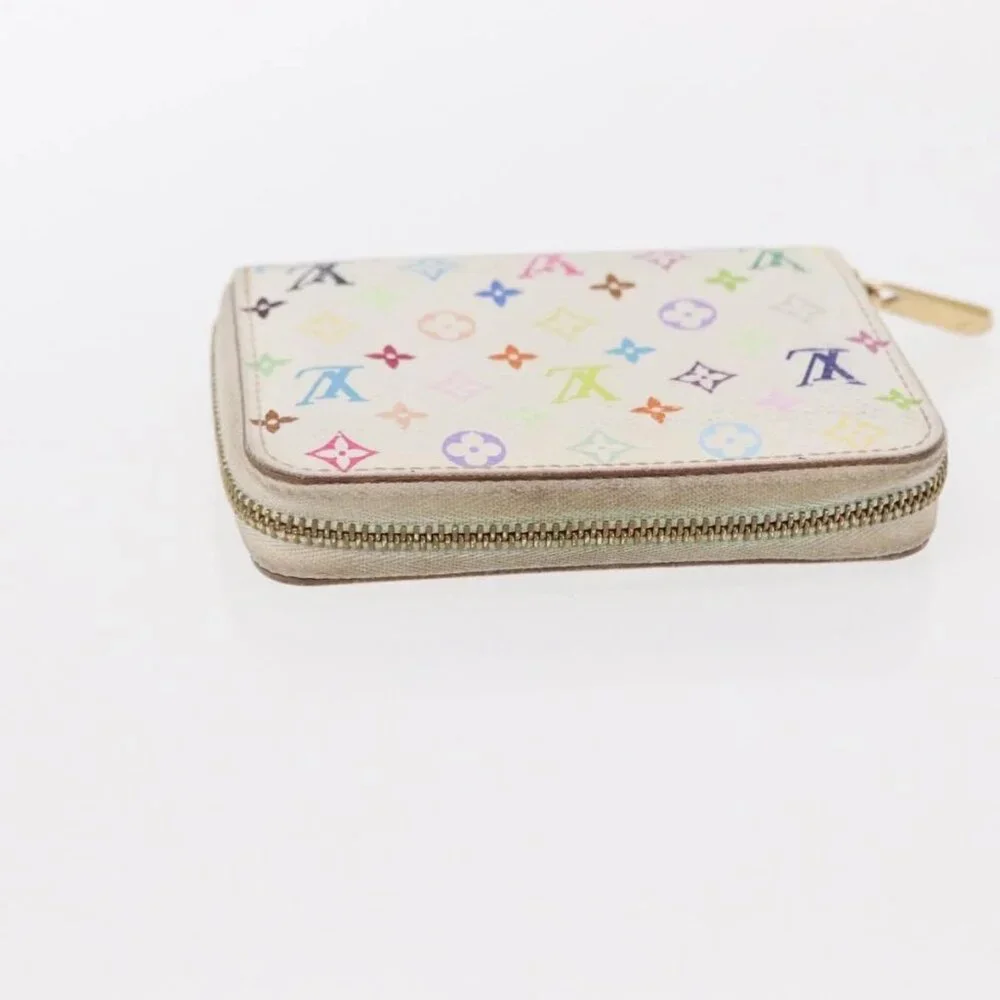 LOUIS VUITTON Zippy Coin Purse Multicles 4 Coin Purse 2 Set White Auth am9908 - Picture 8 of 15